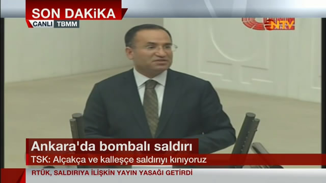 Adalet Bakanı Bekir Bozdağ, TBMM'de açıklama yapıyor.